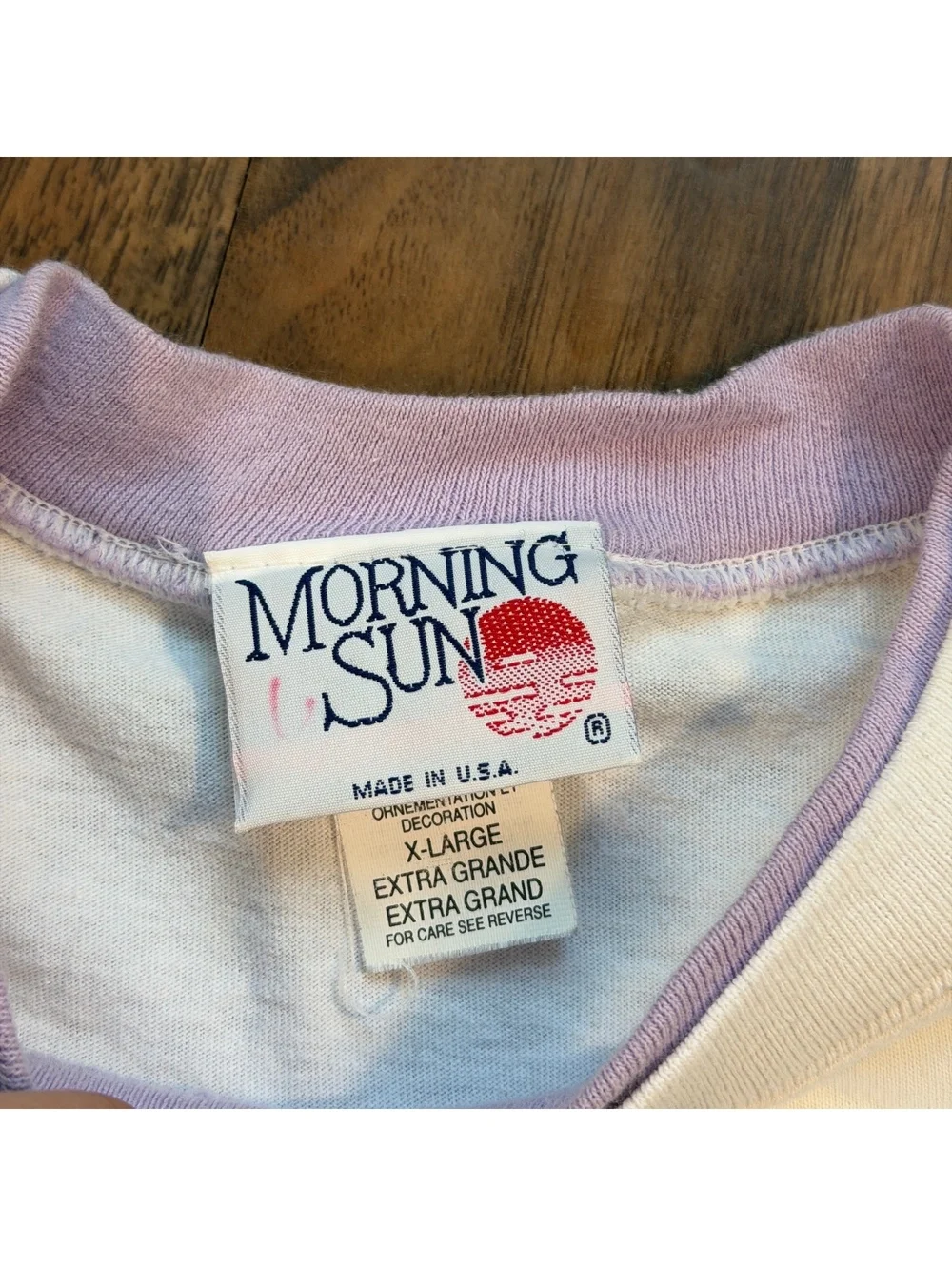 Vintage 90s Morning Sun Artists At Work Floral Graphic Tee XL White Bird Shirt